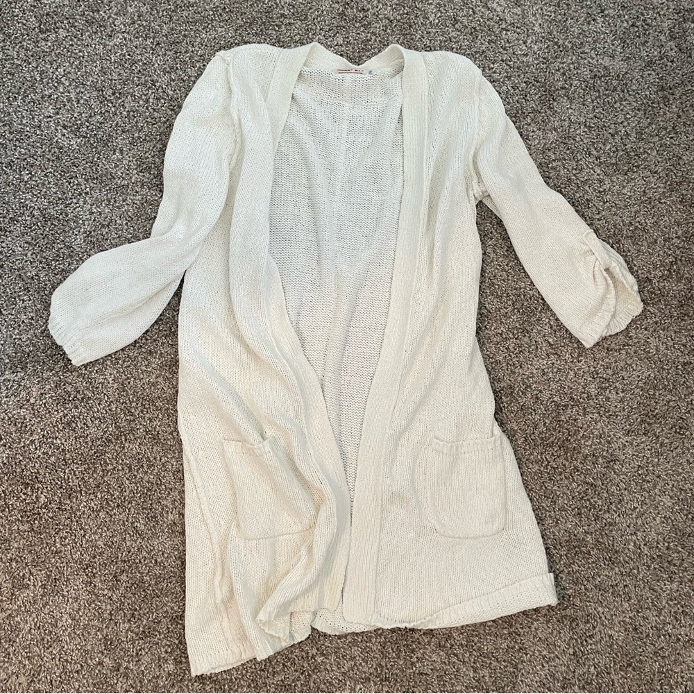 Johnny Was Cream Cardigan Sweater